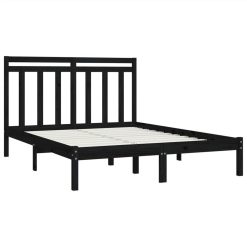 Bed Frame Black Solid Wood 120x200 Cm -NEWTRAL Sales Shop Bed Frame Black Solid Wood 120x200 cm 512402 3
