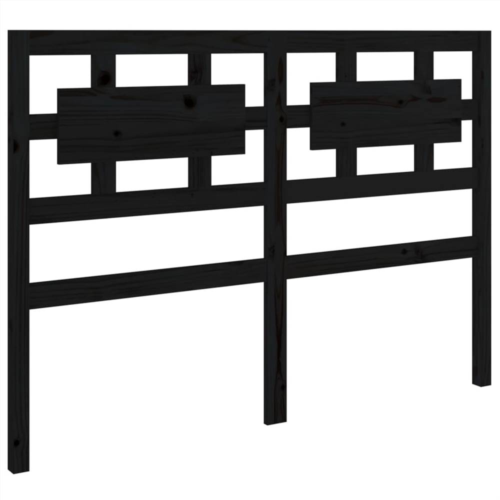 Bed Frame Black Solid Wood 140x190 cm Bed Frame Black Solid Wood 140x190 Cm -NEWTRAL Sales Shop Bed Frame Black Solid Wood 140x190 cm 511391 5