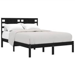 Bed Frame Black Solid Wood 180x200 Cm 6FT Super King 2 Bed Frame Black Solid Wood 180x200 Cm 6FT Super King -NEWTRAL Sales Shop Bed Frame Black Solid Wood 180x200 cm 6FT Super King 516500 2