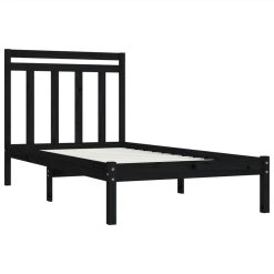 Bed Frame Black Solid Wood 90x200 Cm 3 Bed Frame Black Solid Wood 90x200 Cm -NEWTRAL Sales Shop Bed Frame Black Solid Wood 90x200 cm 512109 3