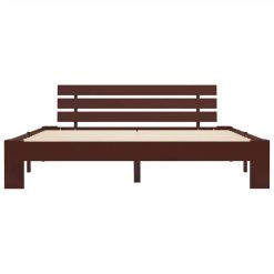 Bed Frame Dark Brown Solid Pine Wood 180x200 Cm 6FT Super King 2 Bed Frame Dark Brown Solid Pine Wood 180x200 Cm 6FT Super King -NEWTRAL Sales Shop Bed Frame Dark Brown Solid Pine Wood 180x200 cm 6FT Super King 447819 2
