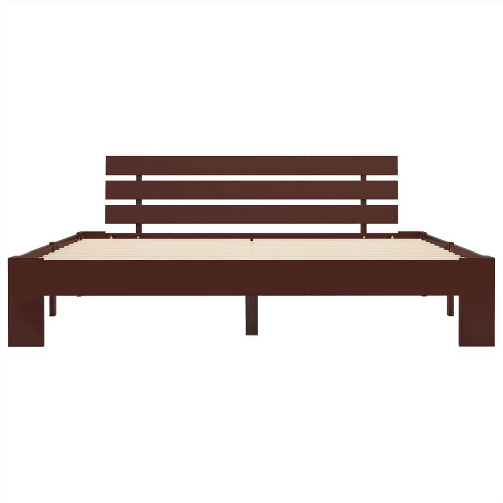 Bed Frame Dark Brown Solid Pine Wood 180x200 cm 6FT Super King Bed Frame Dark Brown Solid Pine Wood 180x200 Cm 6FT Super King -NEWTRAL Sales Shop Bed Frame Dark Brown Solid Pine Wood 180x200 cm 6FT Super King 447819 2