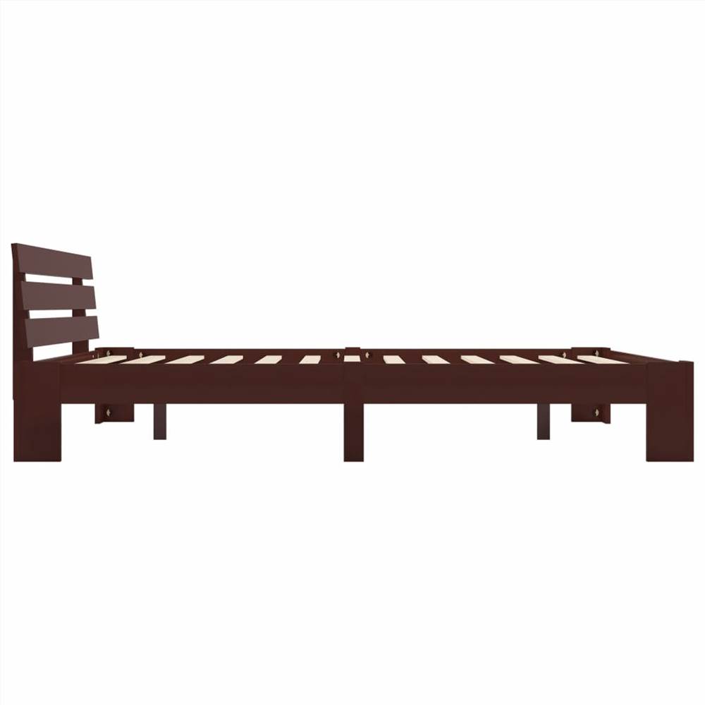 Bed Frame Dark Brown Solid Pine Wood 180x200 cm 6FT Super King Bed Frame Dark Brown Solid Pine Wood 180x200 Cm 6FT Super King -NEWTRAL Sales Shop Bed Frame Dark Brown Solid Pine Wood 180x200 cm 6FT Super King 447819 3