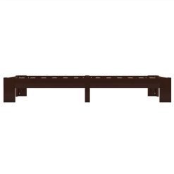 Bed Frame Dark Brown Solid Pine Wood 90x200 Cm -NEWTRAL Sales Shop Bed Frame Dark Brown Solid Pine Wood 90x200 cm 450482 2