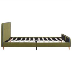 Bed Frame Green Fabric 150x200 Cm 3 Bed Frame Green Fabric 150x200 Cm -NEWTRAL Sales Shop Bed Frame Green Fabric 150x200 cm 488450 3