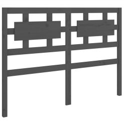 Bed Frame Grey Solid Wood 135x190 Cm 4FT6 Double 5 Bed Frame Grey Solid Wood 135x190 Cm 4FT6 Double -NEWTRAL Sales Shop Bed Frame Grey Solid Wood 135x190 cm 4FT6 Double 511329 5