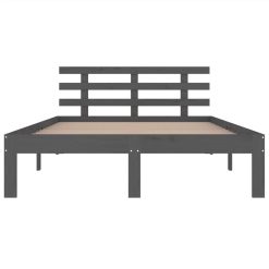 Bed Frame Grey Solid Wood 140x200 Cm 3 Bed Frame Grey Solid Wood 140x200 Cm -NEWTRAL Sales Shop Bed Frame Grey Solid Wood 140x200 cm 511114 3
