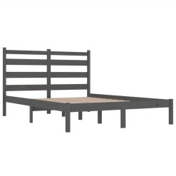 Bed Frame Grey Solid Wood Pine 140x200 Cm 3 Bed Frame Grey Solid Wood Pine 140x200 Cm -NEWTRAL Sales Shop Bed Frame Grey Solid Wood Pine 140x200 cm 510840 3