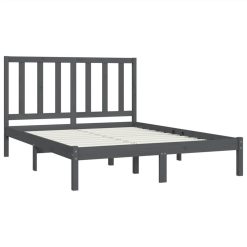Bed Frame Grey Solid Wood Pine 160x200 Cm -NEWTRAL Sales Shop Bed Frame Grey Solid Wood Pine 160x200 cm 512483 3