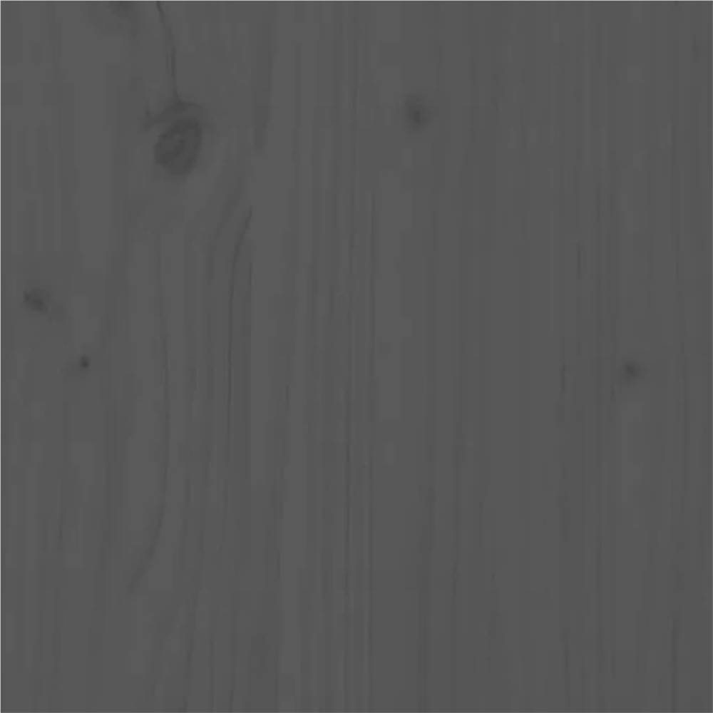 Bed Frame Grey Solid Wood Pine 90x190 cm 3FT Single Bed Frame Grey Solid Wood Pine 90x190 Cm 3FT Single -NEWTRAL Sales Shop Bed Frame Grey Solid Wood Pine 90x190 cm 3FT Single 511339 4