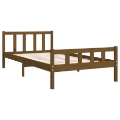 Bed Frame Honey Brown Solid Wood 100x200 Cm 3 Bed Frame Honey Brown Solid Wood 100x200 Cm -NEWTRAL Sales Shop Bed Frame Honey Brown Solid Wood 100x200 cm 514915 3