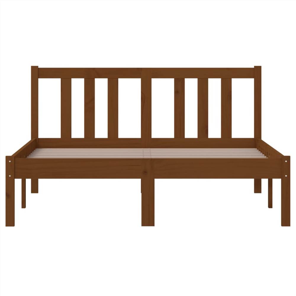 Bed Frame Honey Brown Solid Wood 120x200 cm Bed Frame Honey Brown Solid Wood 120x200 Cm -NEWTRAL Sales Shop Bed Frame Honey Brown Solid Wood 120x200 cm 510240 3