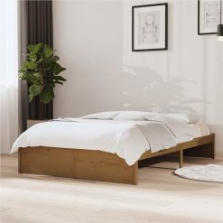 Bed Frame Honey Brown Solid Wood 120x200 Cm