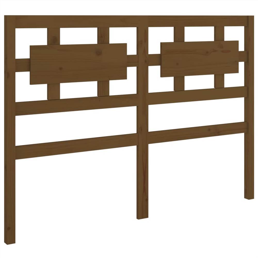 Bed Frame Honey Brown Solid Wood 135x190 cm 4FT6 Double Bed Frame Honey Brown Solid Wood 135x190 Cm 4FT6 Double -NEWTRAL Sales Shop Bed Frame Honey Brown Solid Wood 135x190 cm 4FT6 Double 511648 5