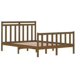 Bed Frame Honey Brown Solid Wood 140x190 Cm 3 Bed Frame Honey Brown Solid Wood 140x190 Cm -NEWTRAL Sales Shop Bed Frame Honey Brown Solid Wood 140x190 cm 512841 3