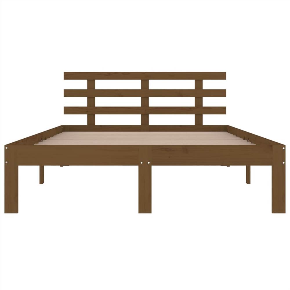 Bed Frame Honey Brown Solid Wood 180x200 cm 6FT Super King Bed Frame Honey Brown Solid Wood 180x200 Cm 6FT Super King -NEWTRAL Sales Shop Bed Frame Honey Brown Solid Wood 180x200 cm 6FT Super King 510173 3