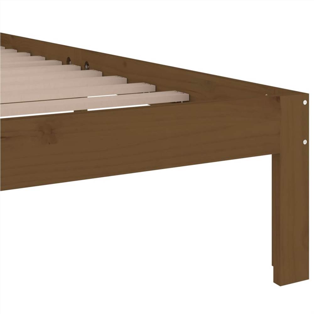 Bed Frame Honey Brown Solid Wood 180x200 cm 6FT Super King Bed Frame Honey Brown Solid Wood 180x200 Cm 6FT Super King -NEWTRAL Sales Shop Bed Frame Honey Brown Solid Wood 180x200 cm 6FT Super King 510173 5