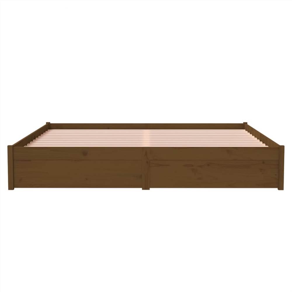 Bed Frame Honey Brown Solid Wood 180x200 cm 6FT Super King Bed Frame Honey Brown Solid Wood 180x200 Cm 6FT Super King -NEWTRAL Sales Shop Bed Frame Honey Brown Solid Wood 180x200 cm 6FT Super King 510993 4