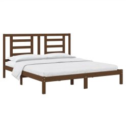 Bed Frame Honey Brown Solid Wood 180x200 Cm 6FT Super King Size 2 Bed Frame Honey Brown Solid Wood 180x200 Cm 6FT Super King Size -NEWTRAL Sales Shop Bed Frame Honey Brown Solid Wood 180x200 cm 6FT Super King Size 515274 2