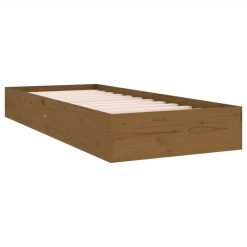 Bed Frame Honey Brown Solid Wood 75x190 Cm 2FT6 Small Single -NEWTRAL Sales Shop Bed Frame Honey Brown Solid Wood 75x190 cm 2FT6 Small Single 515738 3
