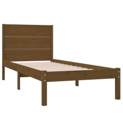 Bed Frame Honey Brown Solid Wood 90x190 Cm 3FT Single -NEWTRAL Sales Shop Bed Frame Honey Brown Solid Wood 90x190 cm 3FT Single 516538 3