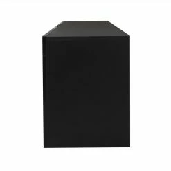 51" TV Stand With LED RGB Lights, Suitable For Placing TVs Up To 55" - Black -NEWTRAL Sales Shop Black TV Stand with LED RGB Lights Flat Screen TV Cabinet Gaming Consoles in Lounge Room Living Room and Bedroom Black 457755 4