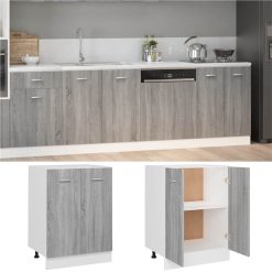 Bottom Cabinet Grey Sonoma 60x46x81.5 Cm Engineered Wood -NEWTRAL Sales Shop Bottom Cabinet Grey Sonoma 60x46x81 5 cm Engineered Wood 513935 2