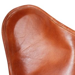 Butterfly Chair Brown Real Leather 3 Butterfly Chair Brown Real Leather -NEWTRAL Sales Shop Butterfly Chair Brown Real Leather 427898 3