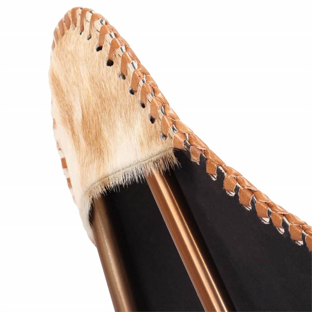 Butterfly Chair Brown and White Genuine Goat Leather Butterfly Chair Brown And White Genuine Goat Leather -NEWTRAL Sales Shop Butterfly Chair Brown and White Genuine Goat Leather 440504 5