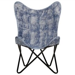 Butterfly Chair Indigo Blue Canvas 2 Butterfly Chair Indigo Blue Canvas -NEWTRAL Sales Shop Butterfly Chair Indigo Blue Canvas 438750 2