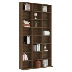 CD Cabinet Brown Oak 102x23x177.5 Cm Engineered Wood -NEWTRAL Sales Shop CD Cabinet Brown Oak 102x23x177 5 cm Engineered Wood 511180 4