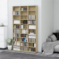 CD Cabinet Sonoma Oak 102x23x177.5 Cm Chipboard