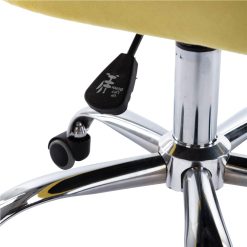 COOLMORE Modern Leisure Velvet Swivel Shell Chair Height Adjustable With Curved Backrest And Casters For Living Room, Bedroom, Dining Room, Office - Yellow 4 COOLMORE Modern Leisure Velvet Swivel Shell Chair Height Adjustable With Curved Backrest And Casters For Living Room, Bedroom, Dining Room, Office - Yellow -NEWTRAL Sales Shop COOLMORE Swivel Shell Chair for Living Room Modern Leisure office Chair 469815 3
