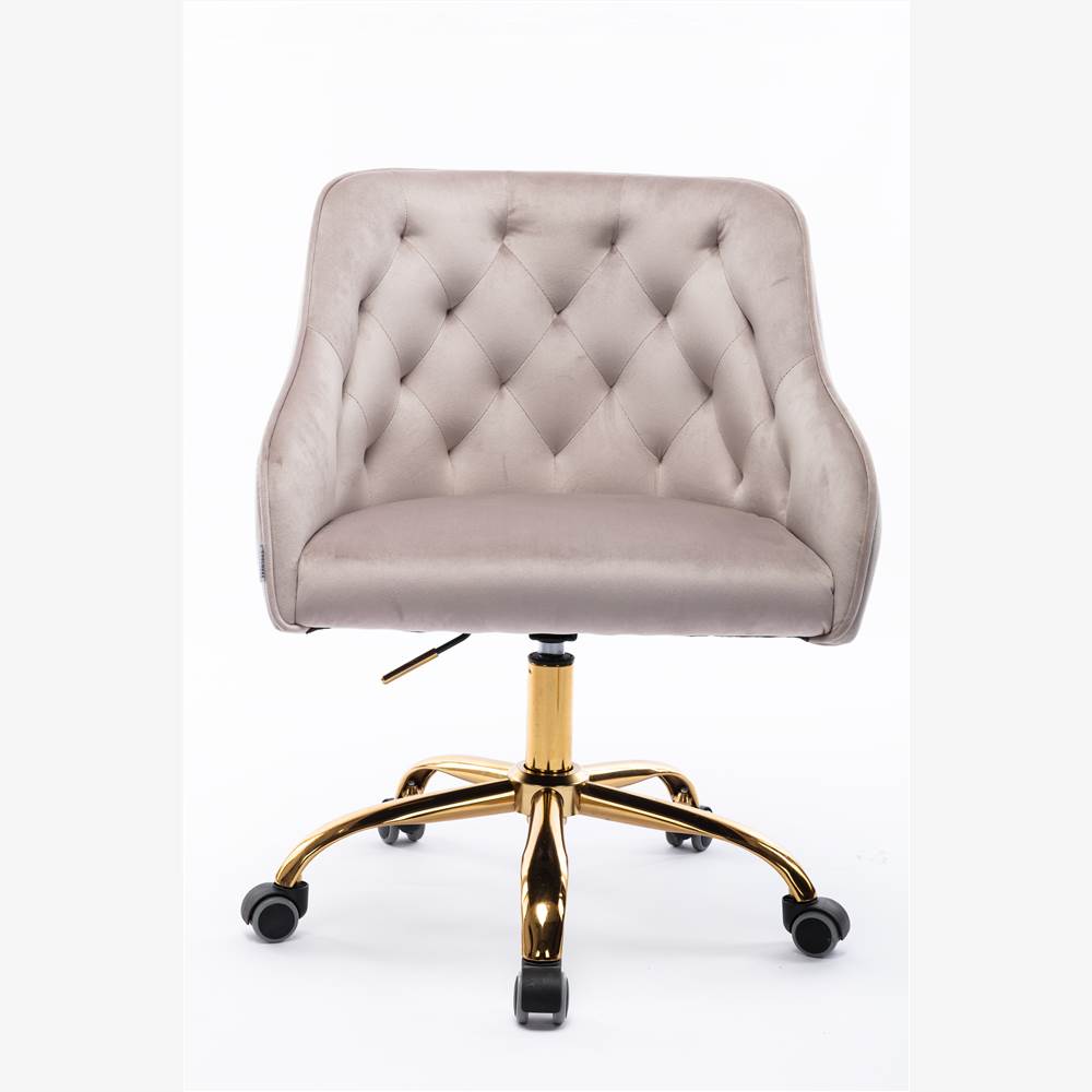 COOLMORE Modern Leisure Velvet Swivel Shell Chair Height Adjustable with Curved Backrest and Casters for Living Room, Bedroom, Dining Room, Office - Gray COOLMORE Modern Leisure Velvet Swivel Shell Chair Height Adjustable With Curved Backrest And Casters For Living Room, Bedroom, Dining Room, Office - Gray -NEWTRAL Sales Shop COOLMORE nbsp nbsp Swivel nbsp Shell nbsp Chair nbsp for nbsp Living nbsp Room Bed nbsp Room nbsp Modern nbsp Leisure office nbsp Chair 469818 3