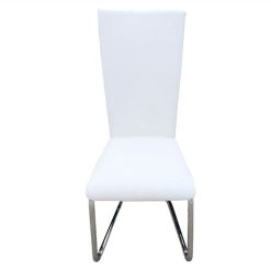 Cantilever Dining Chairs 2 Pcs White Faux Leather -NEWTRAL Sales Shop Cantilever Dining Chairs 2 pcs White Faux Leather 515983 3