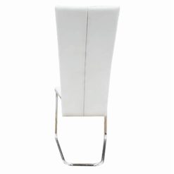 Cantilever Dining Chairs 2 Pcs White Faux Leather -NEWTRAL Sales Shop Cantilever Dining Chairs 2 pcs White Faux Leather 515983 4