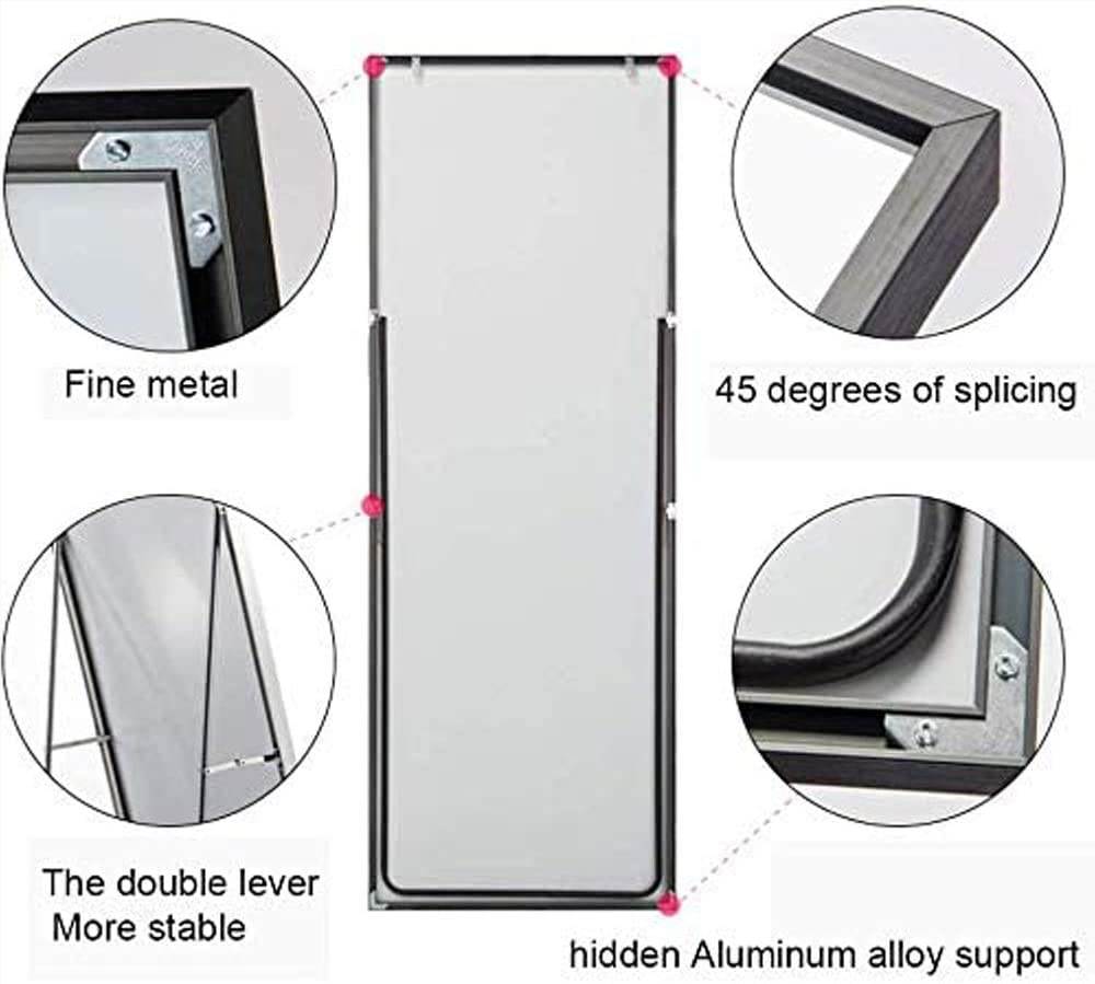 59" Rectangle Full-length Mirror with Aluminum Alloy Frame, for Bathroom, Bedroom, Entrance, Powder Room - Black 59" Rectangle Full-length Mirror With Aluminum Alloy Frame, For Bathroom, Bedroom, Entrance, Powder Room - Black -NEWTRAL Sales Shop Cathy1700 500 b Full Body Mirror Full Length Floor Mirror Free Standing Black Dressing Mirror Home D cor 59 x 19 7 461249 3
