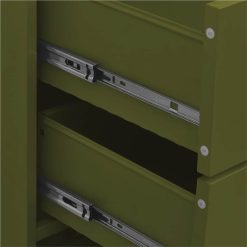 Chest Of Drawers Olive Green 80x35x101.5 Cm Steel 2 Chest Of Drawers Olive Green 80x35x101.5 Cm Steel -NEWTRAL Sales Shop Chest of Drawers Olive Green 80x35x101 5 cm Steel 495682 2