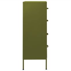 Chest Of Drawers Olive Green 80x35x101.5 Cm Steel 5 Chest Of Drawers Olive Green 80x35x101.5 Cm Steel -NEWTRAL Sales Shop Chest of Drawers Olive Green 80x35x101 5 cm Steel 495682 5