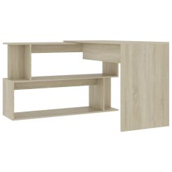Corner Desk Sonoma Oak 200x50x76 Cm Chipboard -NEWTRAL Sales Shop Corner Desk Sonoma Oak 200x50x76 cm Chipboard 428191 4