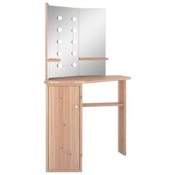 Corner Dressing Table With LED Oak 111x54x141.5 Cm 3 Corner Dressing Table With LED Oak 111x54x141.5 Cm -NEWTRAL Sales Shop Corner Dressing Table with LED Oak 111x54x141 5 cm 471711 3