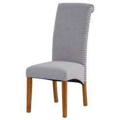 Linen Upholstered Dining Chair Set Of 2, With Backrest And Rubber Wood Feet, For Kitchen, Living Room, Bedroom, Office, Cafe - Light Grey 5 Linen Upholstered Dining Chair Set Of 2, With Backrest And Rubber Wood Feet, For Kitchen, Living Room, Bedroom, Office, Cafe - Light Grey -NEWTRAL Sales Shop DINNING CHAIR 458088 5