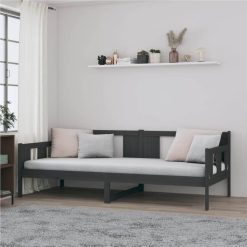 Day Bed Grey Solid Wood Pine 80x200 Cm