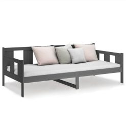 Day Bed Grey Solid Wood Pine 80x200 Cm -NEWTRAL Sales Shop Day Bed Grey Solid Wood Pine 80x200 cm 516090 4