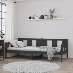 Day Bed Grey Solid Wood Pine 90x190 Cm -NEWTRAL Sales Shop Day Bed Grey Solid Wood Pine 90x190 cm 513875 3