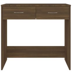 Desk Brown Oak 80x40x75 Cm Engineered Wood -NEWTRAL Sales Shop Desk Brown Oak 80x40x75 cm Engineered Wood 510550 3