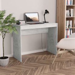 Desk Concrete Grey 90x40x72 Cm Chipboard