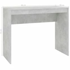 Desk Concrete Grey 90x40x72 Cm Chipboard 11 Desk Concrete Grey 90x40x72 Cm Chipboard -NEWTRAL Sales Shop Desk Concrete Grey 90x40x72 cm Chipboard 432099 5