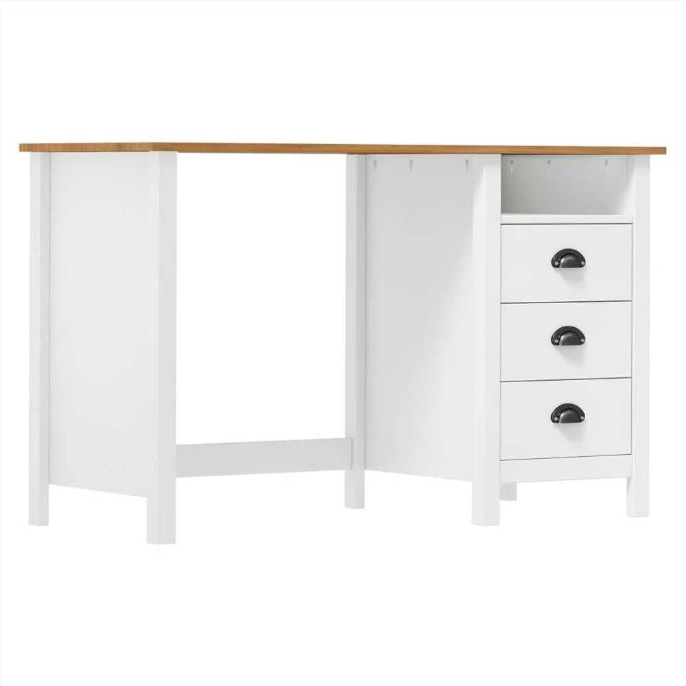 Desk Hill Range With 3 Drawers 120x50x74 Cm Solid Pine Wood 1 Desk Hill Range With 3 Drawers 120x50x74 Cm Solid Pine Wood