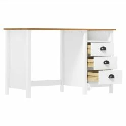 Desk Hill Range With 3 Drawers 120x50x74 Cm Solid Pine Wood 8 Desk Hill Range With 3 Drawers 120x50x74 Cm Solid Pine Wood -NEWTRAL Sales Shop Desk Hill Range with 3 Drawers 120x50x74 cm Solid Pine Wood 516311 2
